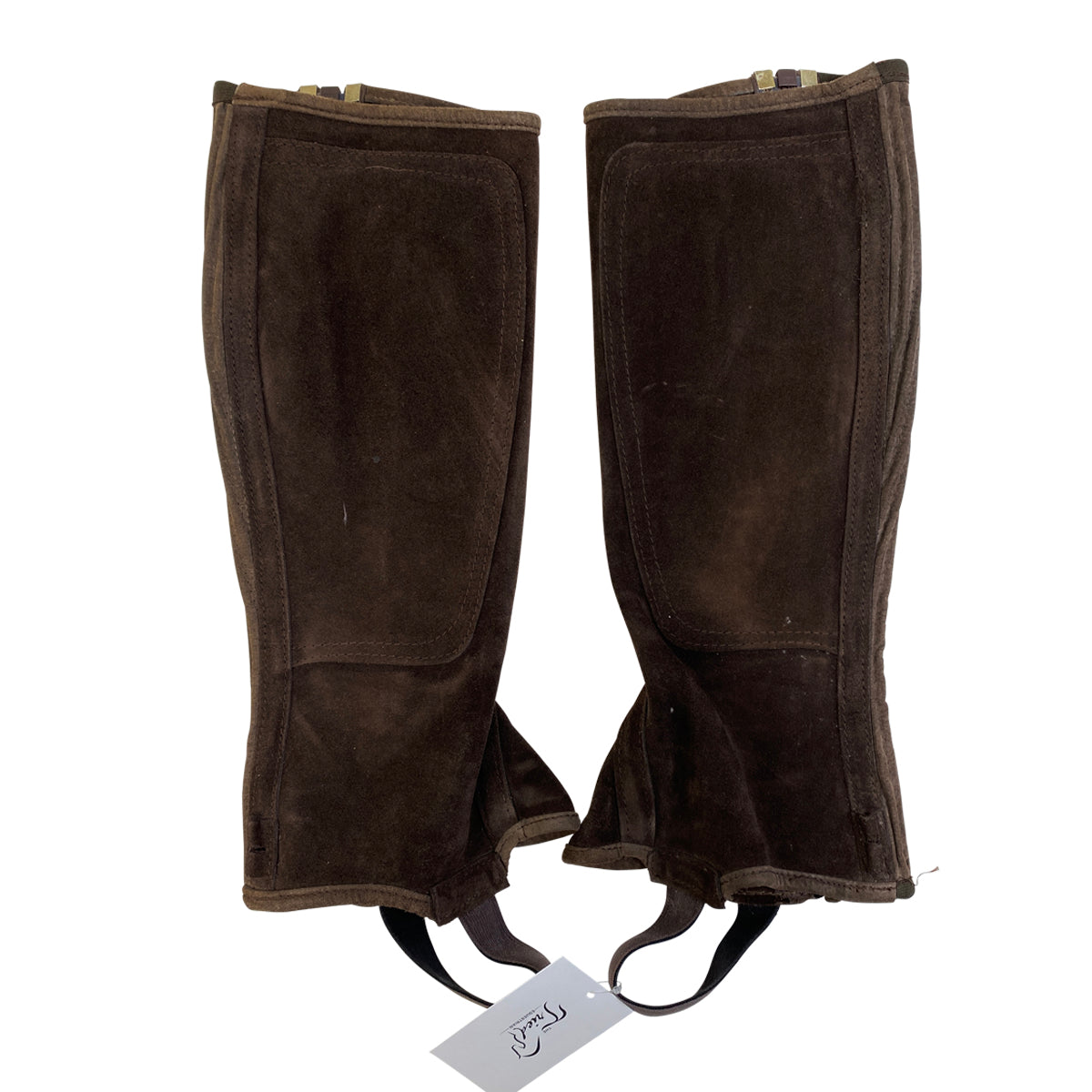 Tally Ho Suede Ribbed Half Chap in Brown