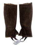 Tally Ho Suede Ribbed Half Chap in Brown