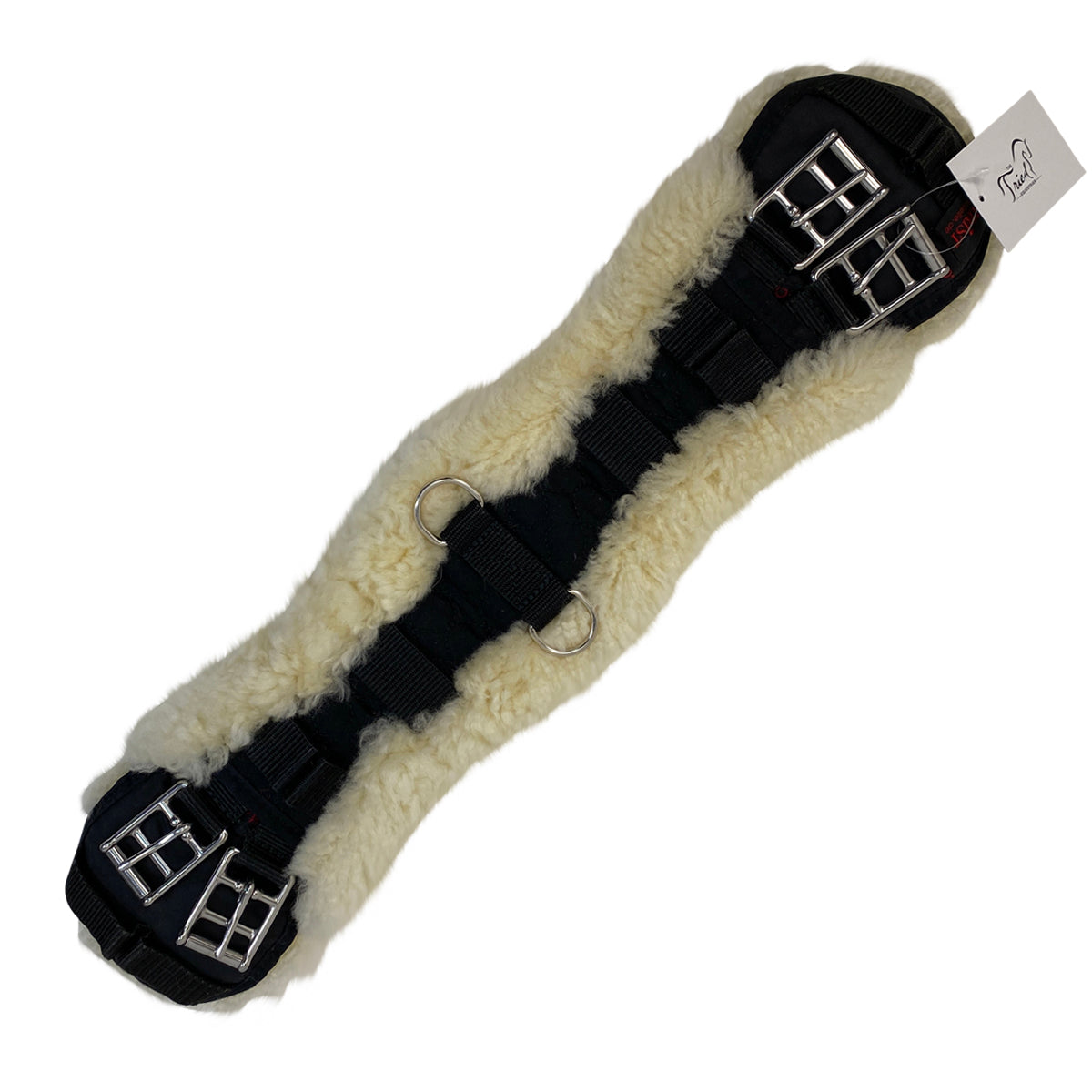 Werner Christ Contour Short Girth in Black/Natural