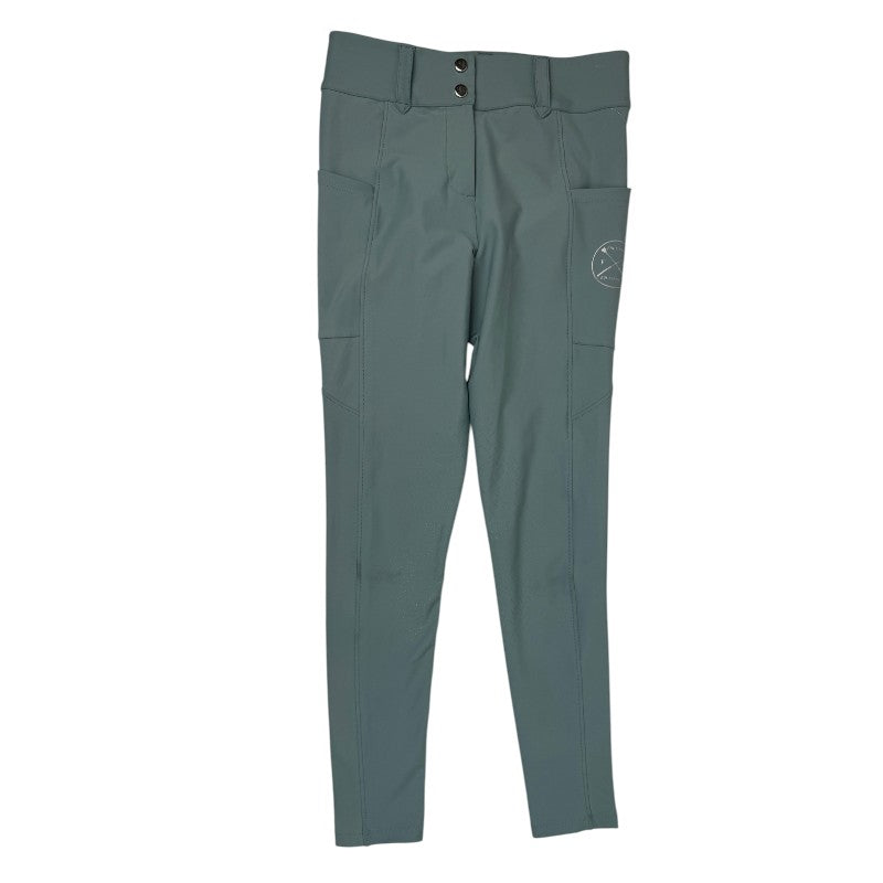 Free Ride Equestrian 'Lux' Knee Patch Breeches in Seafoam
