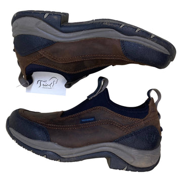 Ariat Terrain Ease Waterproof Shoes in Distressed Brown