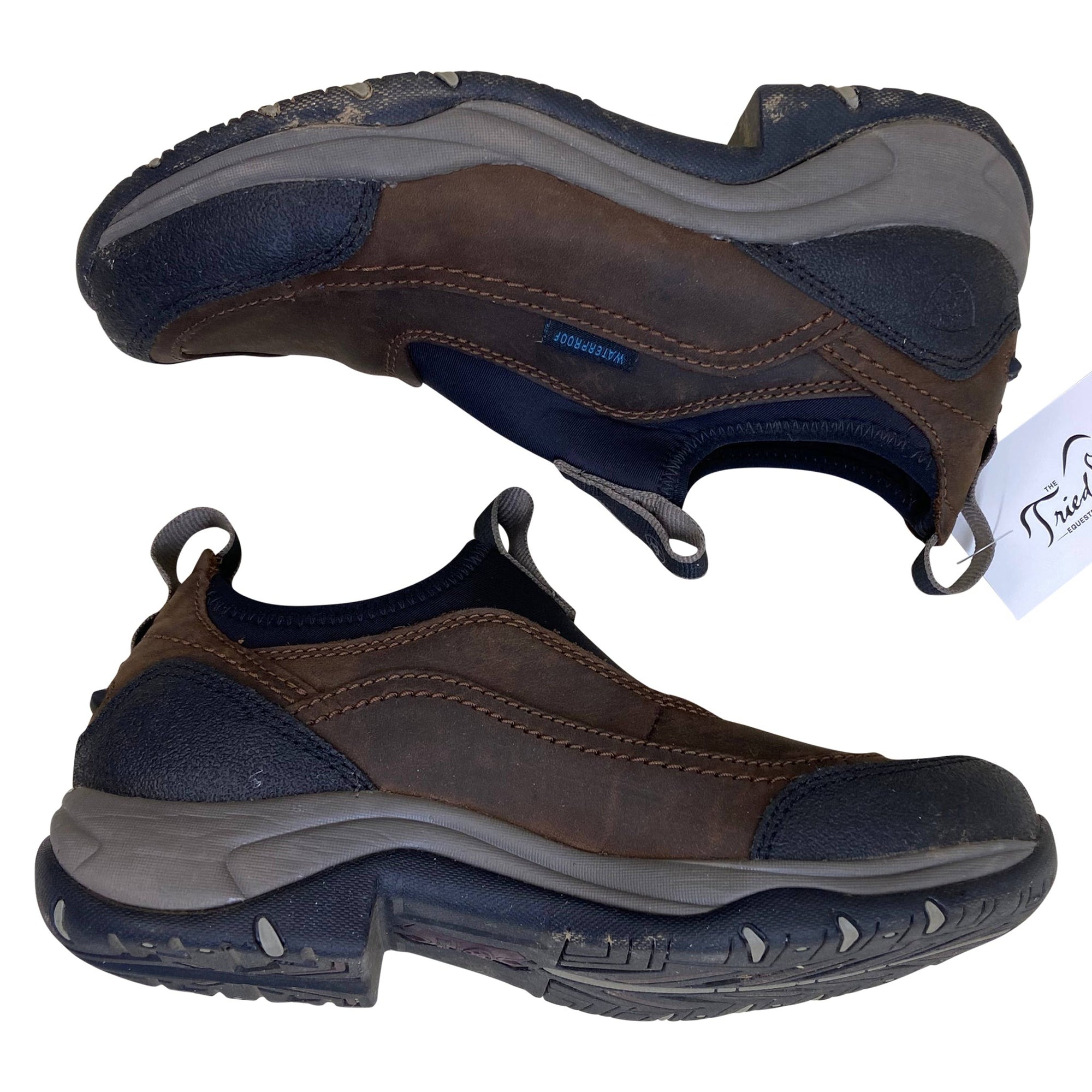 Ariat Terrain Ease Waterproof Shoes in Distressed Brown