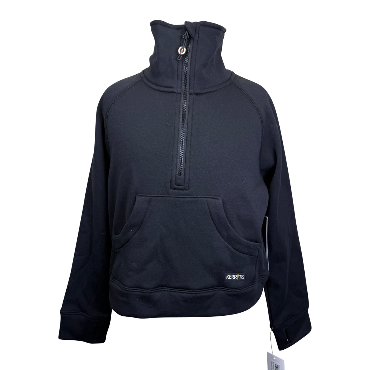 Kerrits 'Etched Equine' Half Zip Sweater in Black
