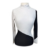 Equestrian Club 'Bella' Turtleneq Shirt in Black/White