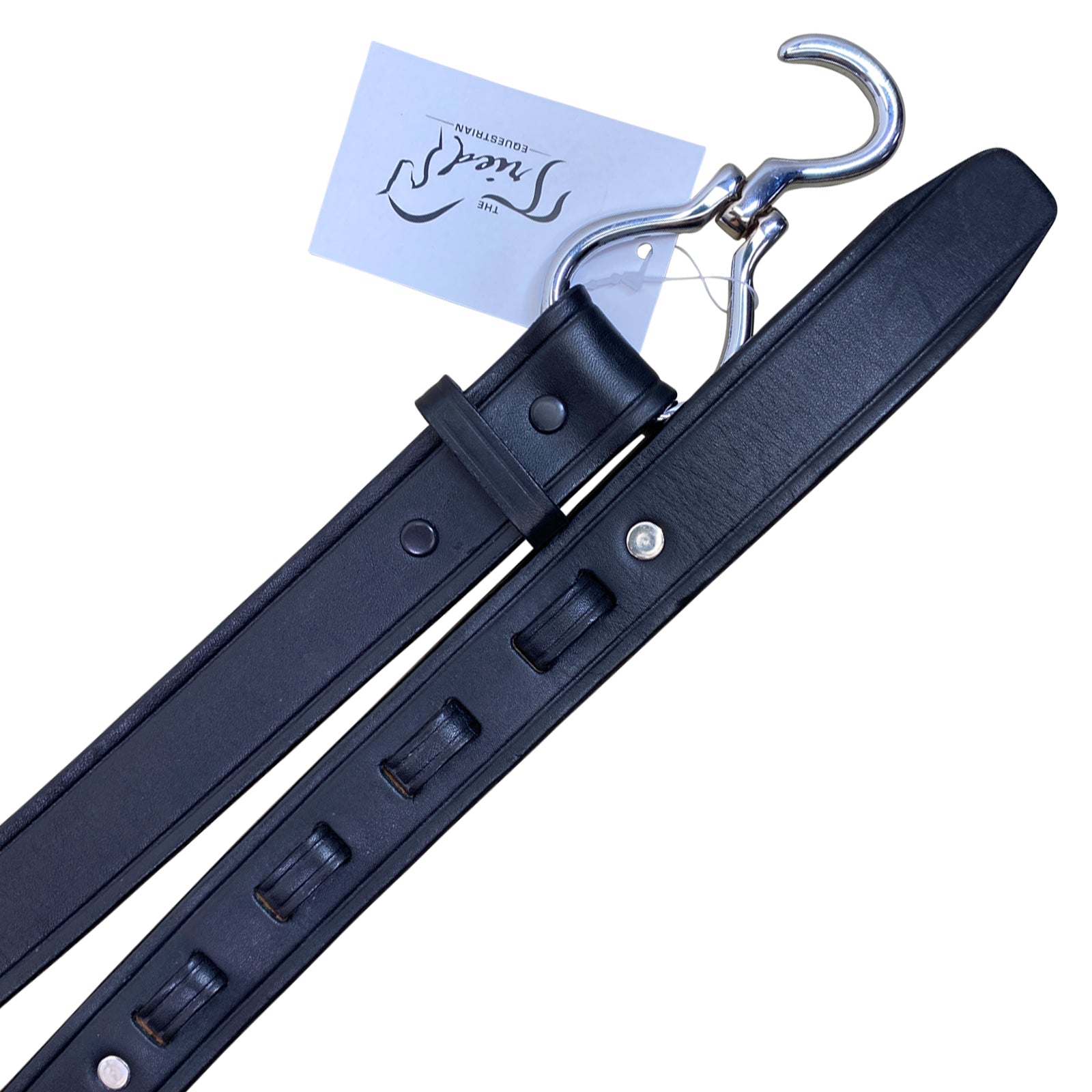Tory Leather 'Hoof Pick' Belt in Black