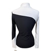 Equestrian Club 'Bella' Turtleneq Shirt in Black/White