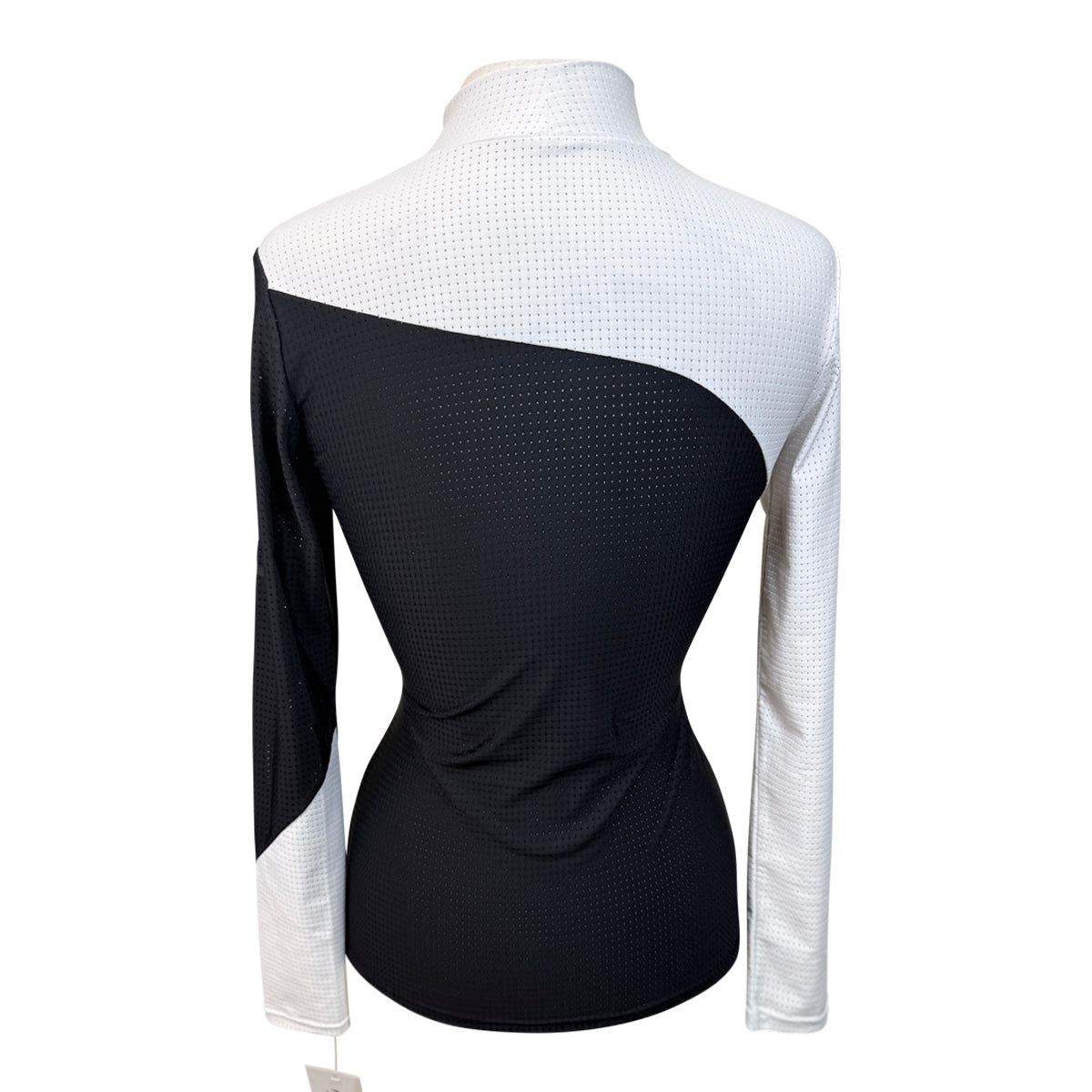 Equestrian Club 'Bella' Turtleneq Shirt in Black/White