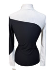 Equestrian Club 'Bella' Turtleneq Shirt in Black/White