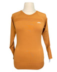 AA Platinum 'Aria' Perforated Sweater in Gingerbread - Women's Medium