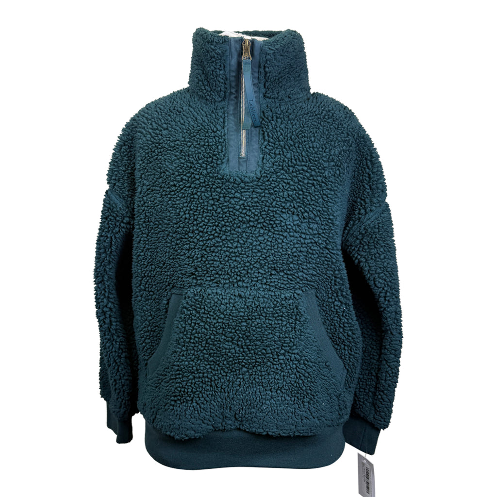 LeMieux Kids 'Tia' Teddy Quarter Zip Jacket in Emerald Green