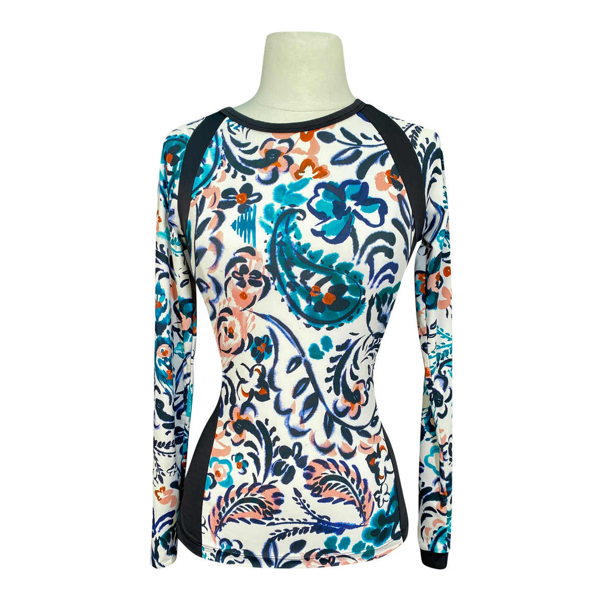 Kastel Long Sleeve Crewneck in Floral Watercolor