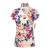 Kastel Denmark Flutter Sleeve Shirt in Watercolor Floral