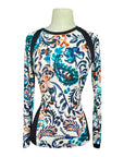 Kastel Long Sleeve Crewneck in Floral Watercolor