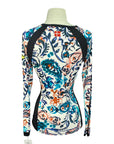 Kastel Long Sleeve Crewneck in Floral Watercolor