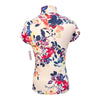 Kastel Denmark Flutter Sleeve Shirt in Watercolor Floral