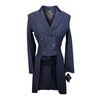 Equiline 'Adriana' Dressage Tailcoat in Navy w/Purple - Women's IT 42 (US 8)