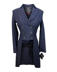 Equiline 'Adriana' Dressage Tailcoat in Navy w/Purple - Women's IT 42 (US 8)