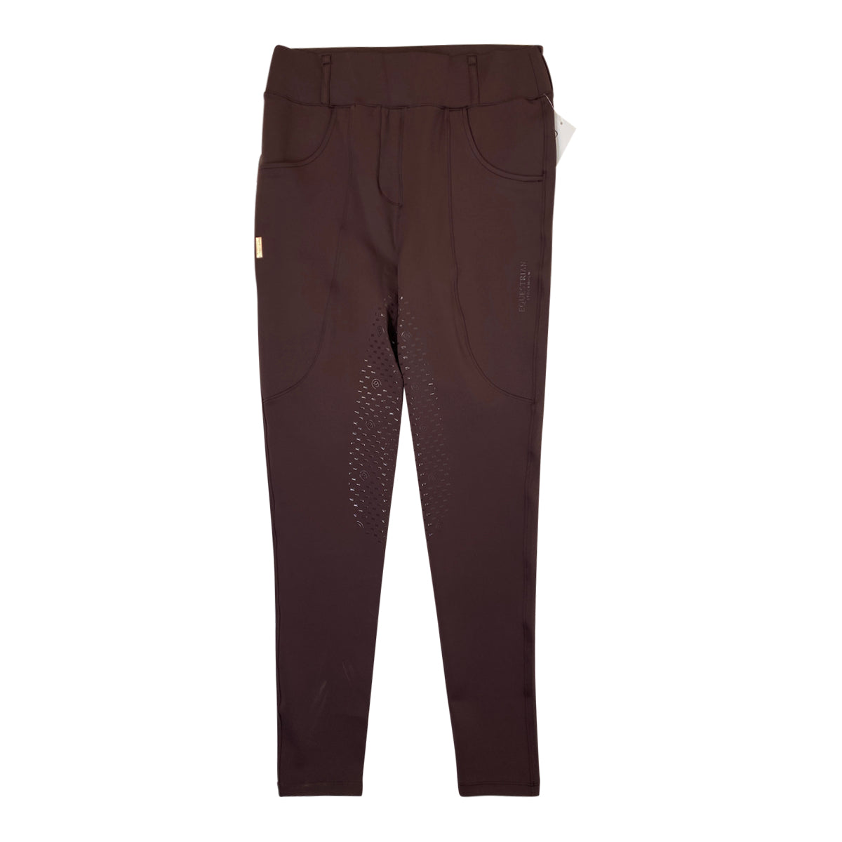 Equestrian Stockholm 'Moonless Night' Compression Full Seat Breeches  in Brownstone