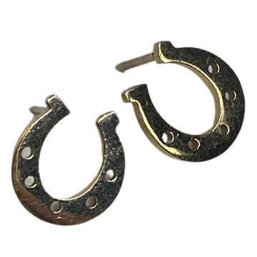 Lucky Horseshoe Earrings in Gold - One Size