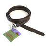 Red Barn by KL Select Calf Lined Stirrup Leathers in Black - 1"x52"