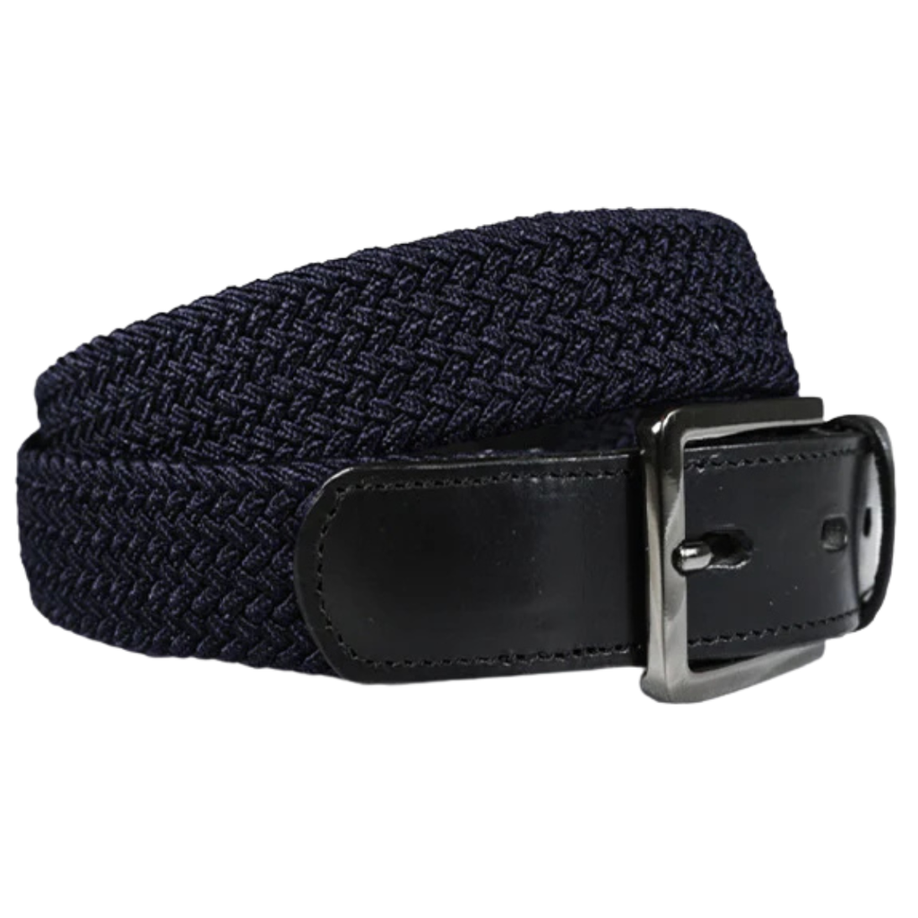 Equestrian Stockholm 'Daily' Braided Belt in Midnight Blue