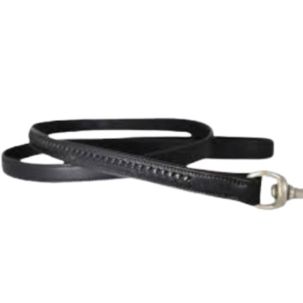 KL Select Braided Dog Leash in Black/Silver - 4ft