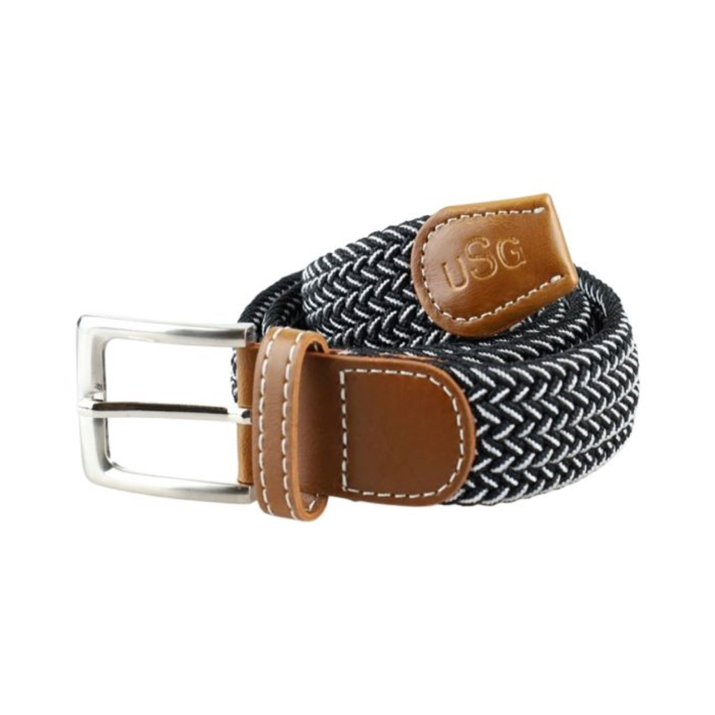 USG 'Breezy' Casual Belt  in Black/White - XS