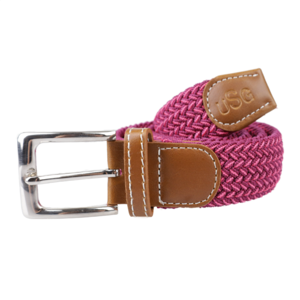 USG 'Breezy' Casual Belt  in Fuchsia/Pink - XL