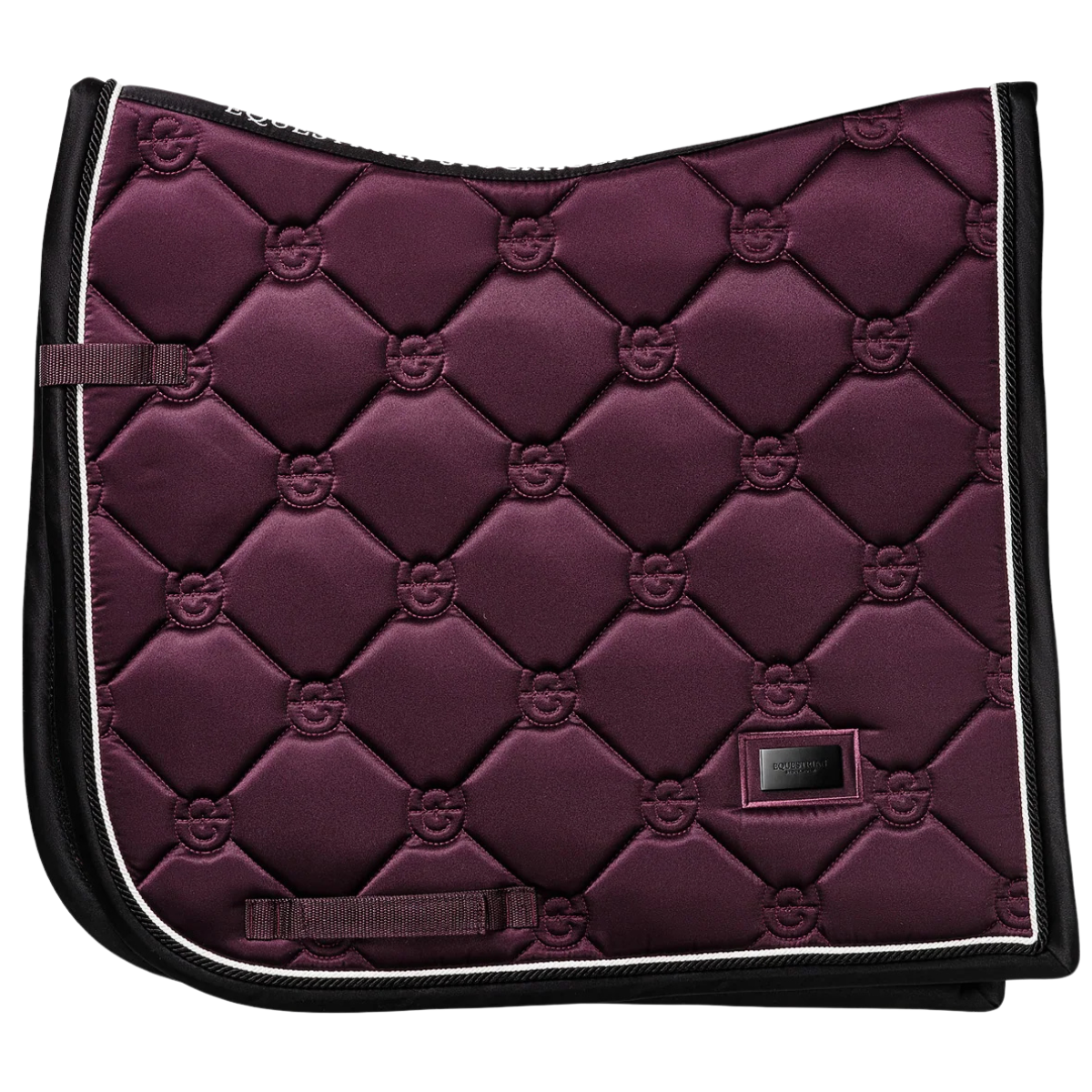 Equestrian Stockholm Dressage Saddle Pad in Black Raven