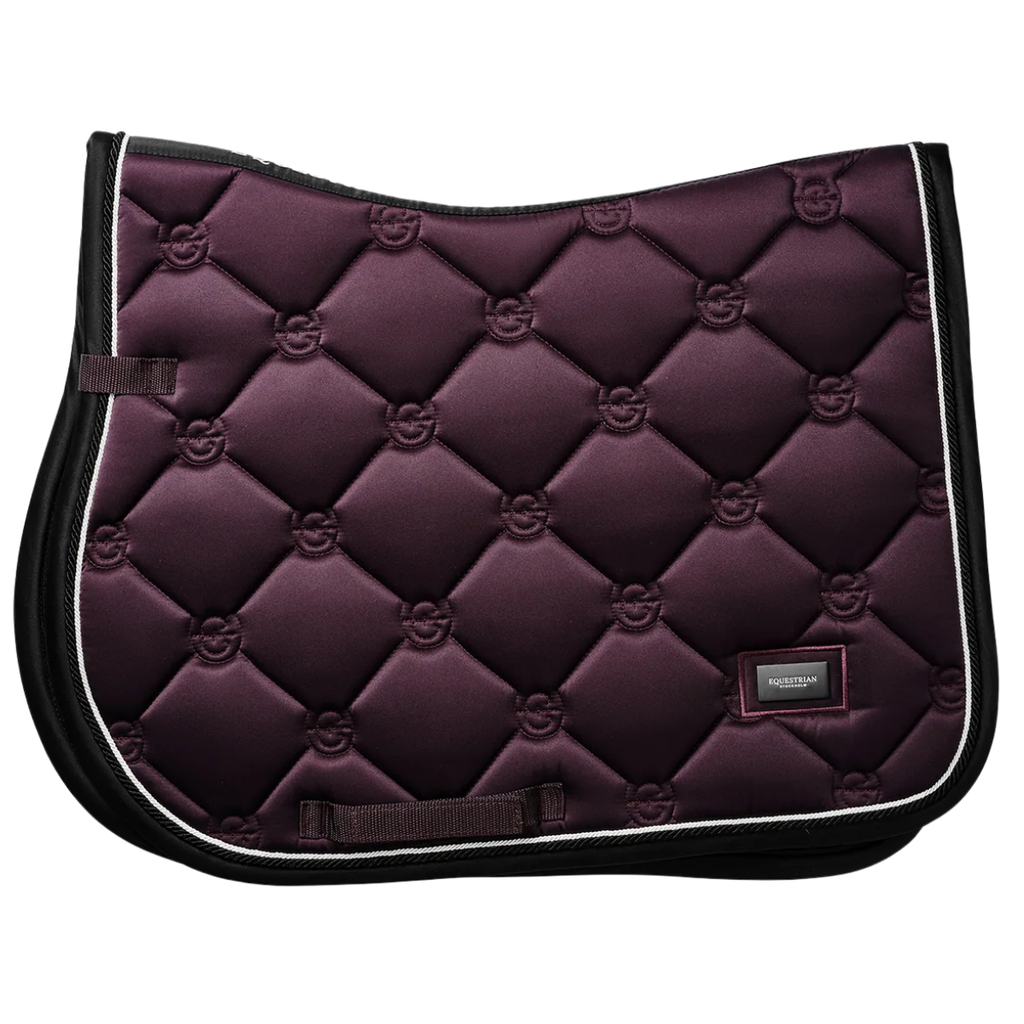 Equestrian Stockholm Jump Saddle Pad in Black Raven