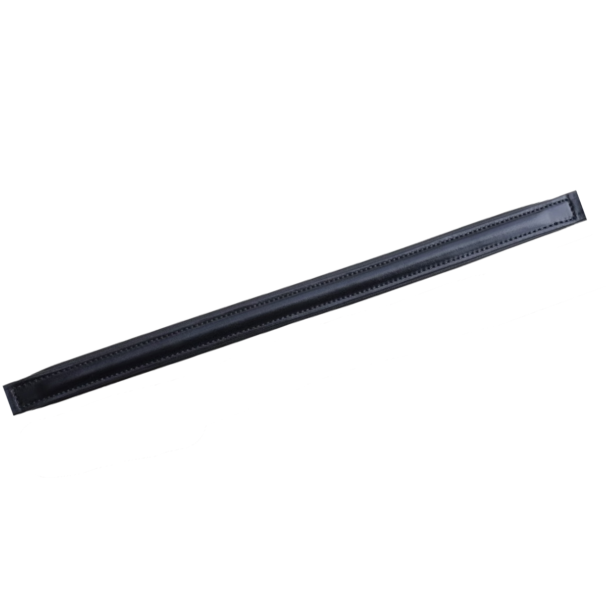 KL Select Plain Raised Rolled Browband in Black - Full