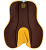 Butet Standard Full Riser Felt Half Pad in Chocolate/Gold