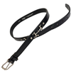 Tory Leather Snaffle Bit Belt  in Black