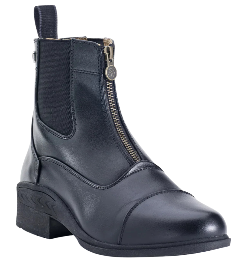 Ovation 'Quantum Zip' Paddock Boots in Black - Women's 6.5