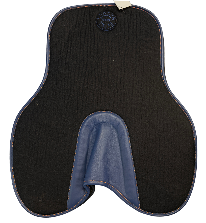 Butet Standard Felt Half Pad in Black/Denim Blue