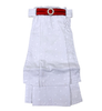 Dara James Designs Stock Tie in White/Wine - One SIze
