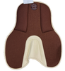 Butet Standard Rear Riser Felt Half Pad in Chocolate & Cream