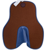 Butet Standard Felt Half Pad in Chocolate/Denim