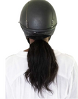 Back of Ellsworth Ponytail Hairnet in Black - One Size