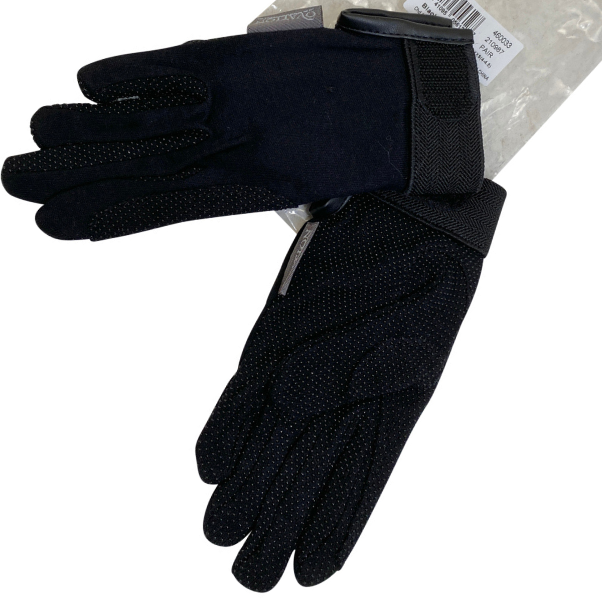 Ovation Cotton-Grip Gloves in Black