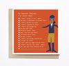 Mare Modern Goods "I'm Sorry Trainer..." Card in Orange - 4.75" x 4.75"