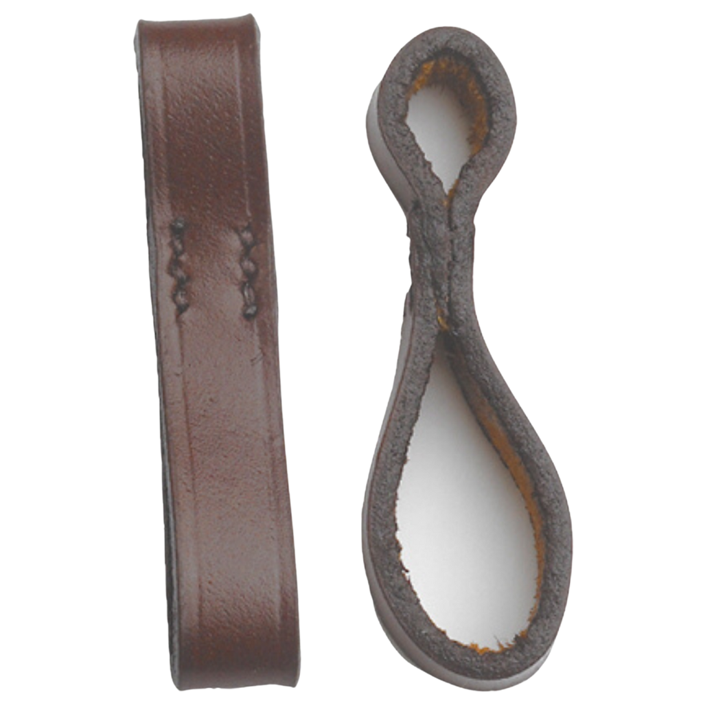 Camelot Leather Bit Loops in Brown
