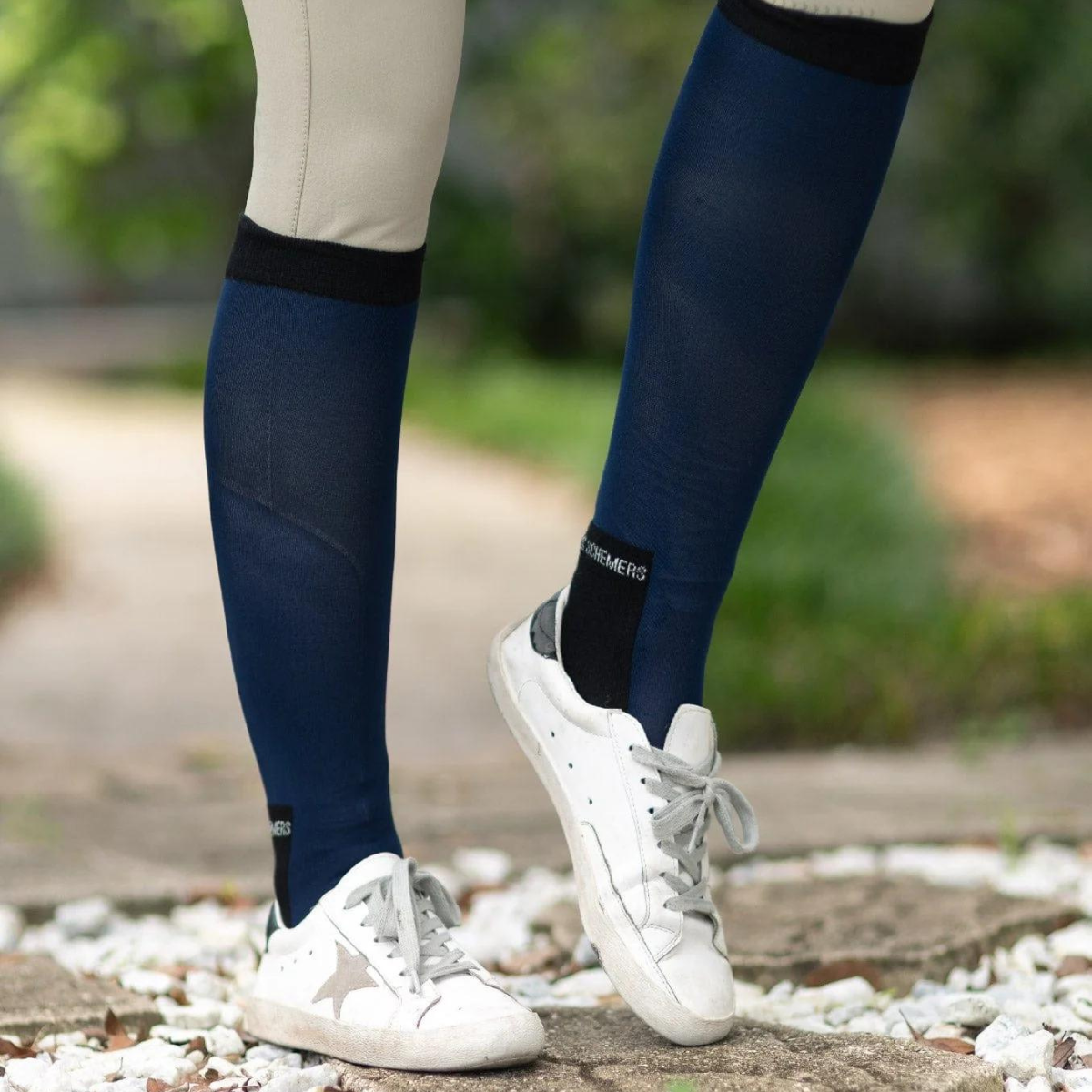 Dreamers & Schemers Simple Boot Socks in Dark Navy