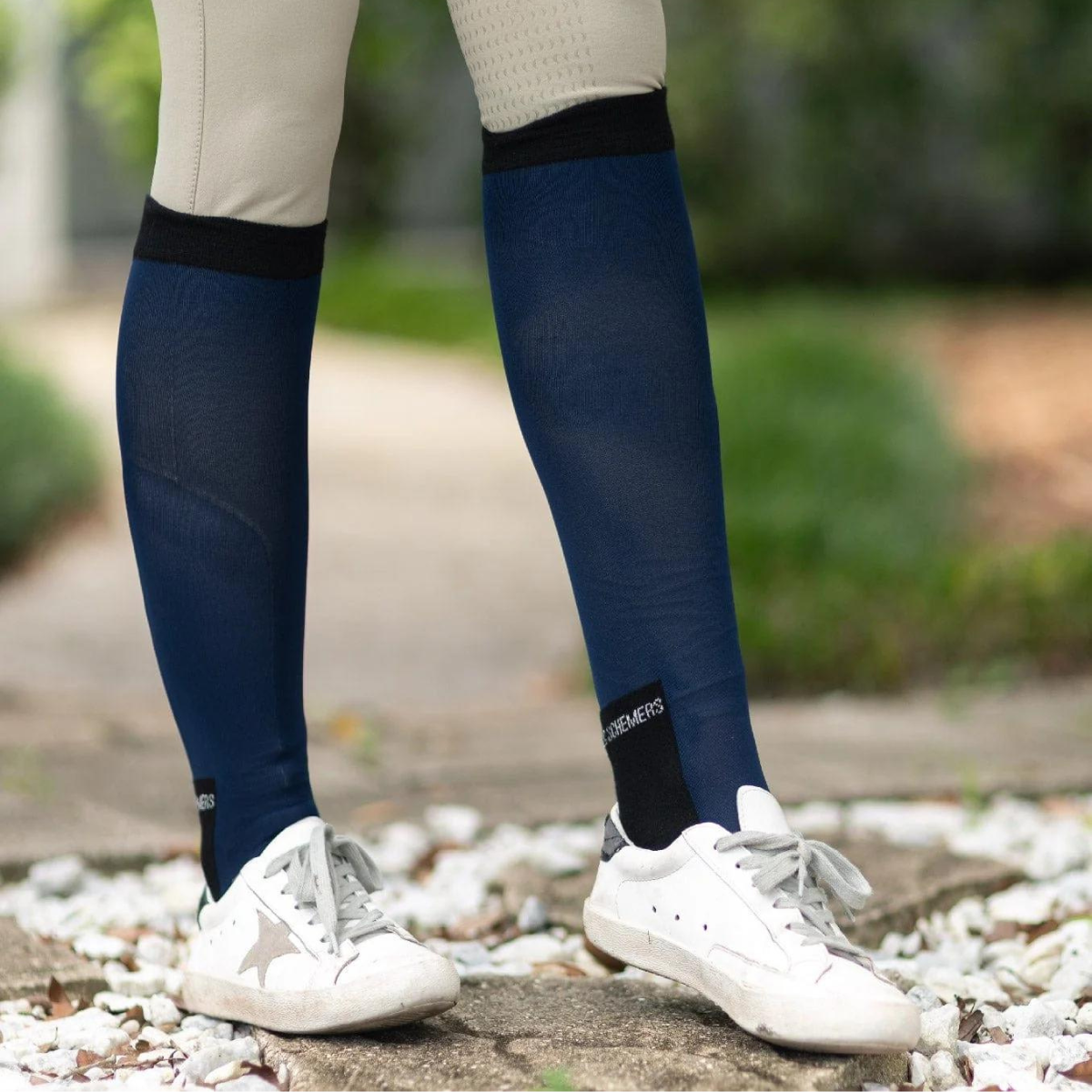 Dreamers & Schemers Simple Boot Socks in Dark Navy