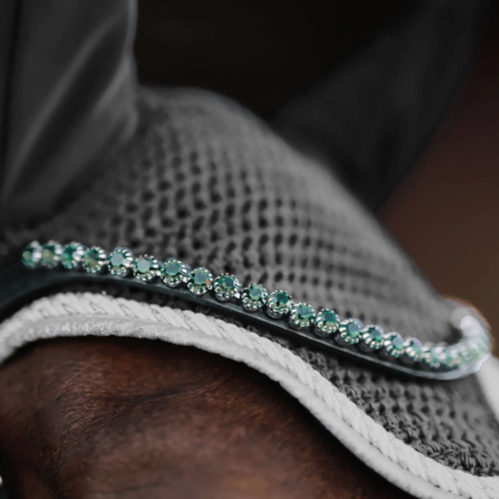 Dapplebay 'DB Sport' Crystal Browband in Emerald - Cob