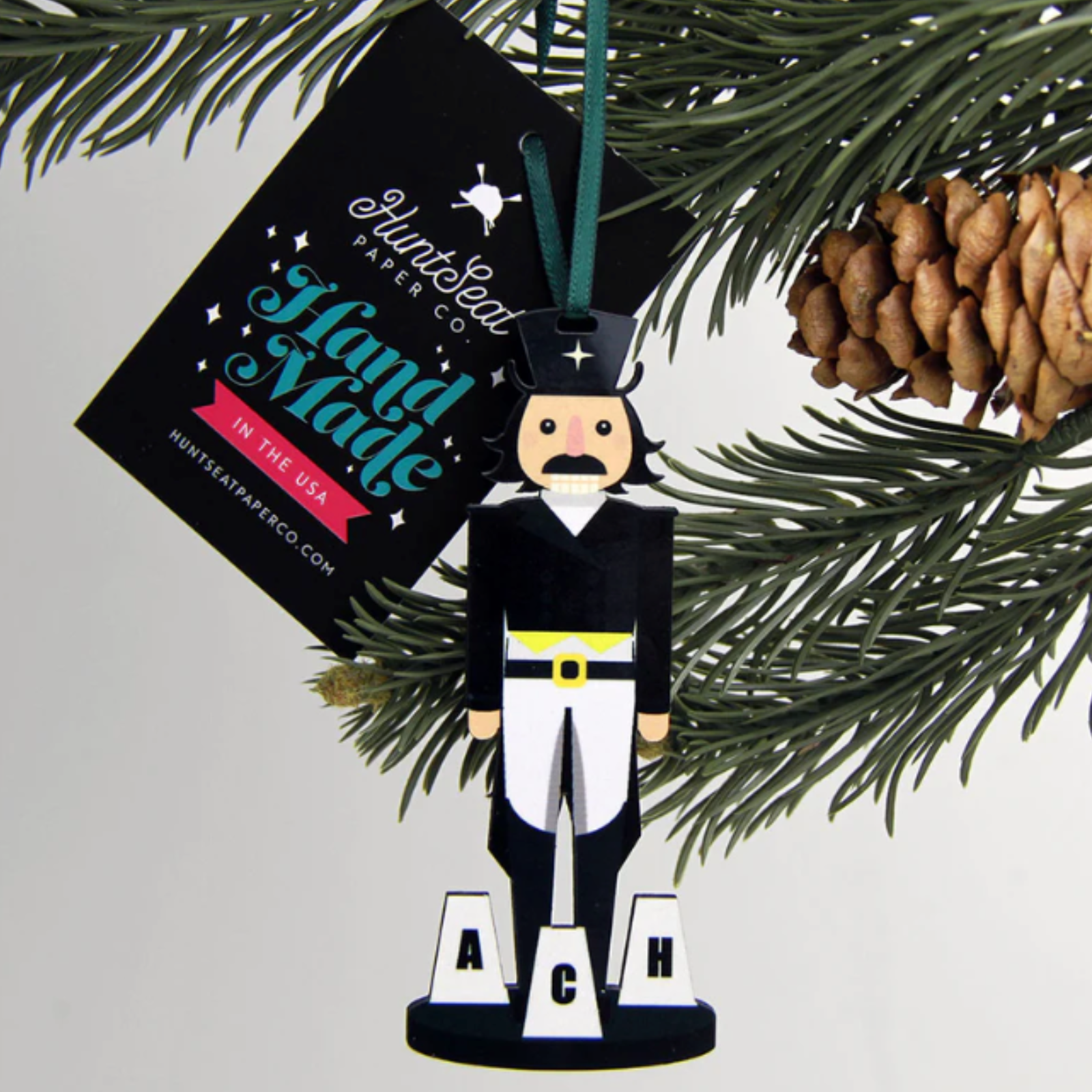 Hunt Seat Paper Co. Three (Ring) Wisemen Nutcracker Ornament in Dressage