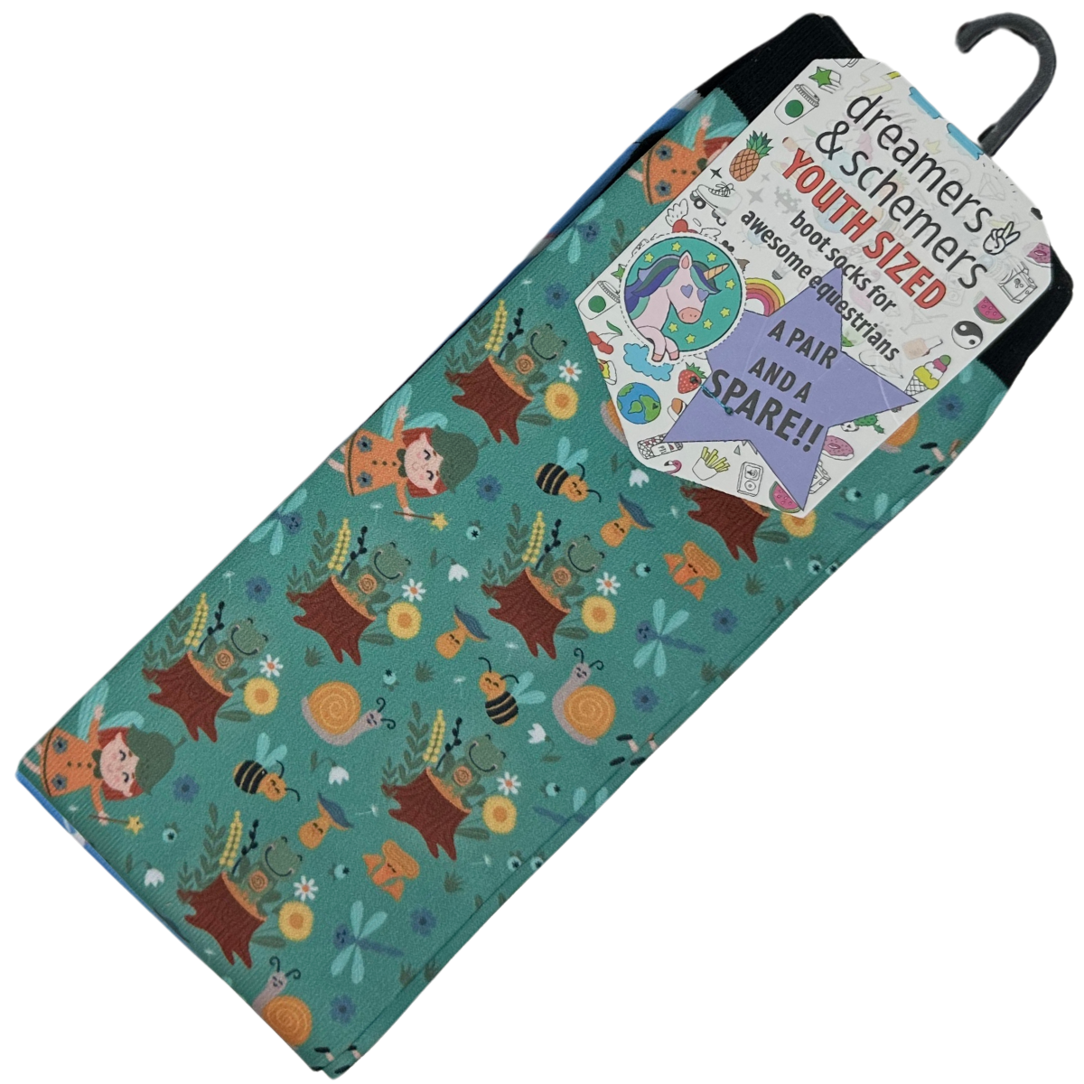 Dreamers &amp; Schemers Boot Socks in Forest Fairies