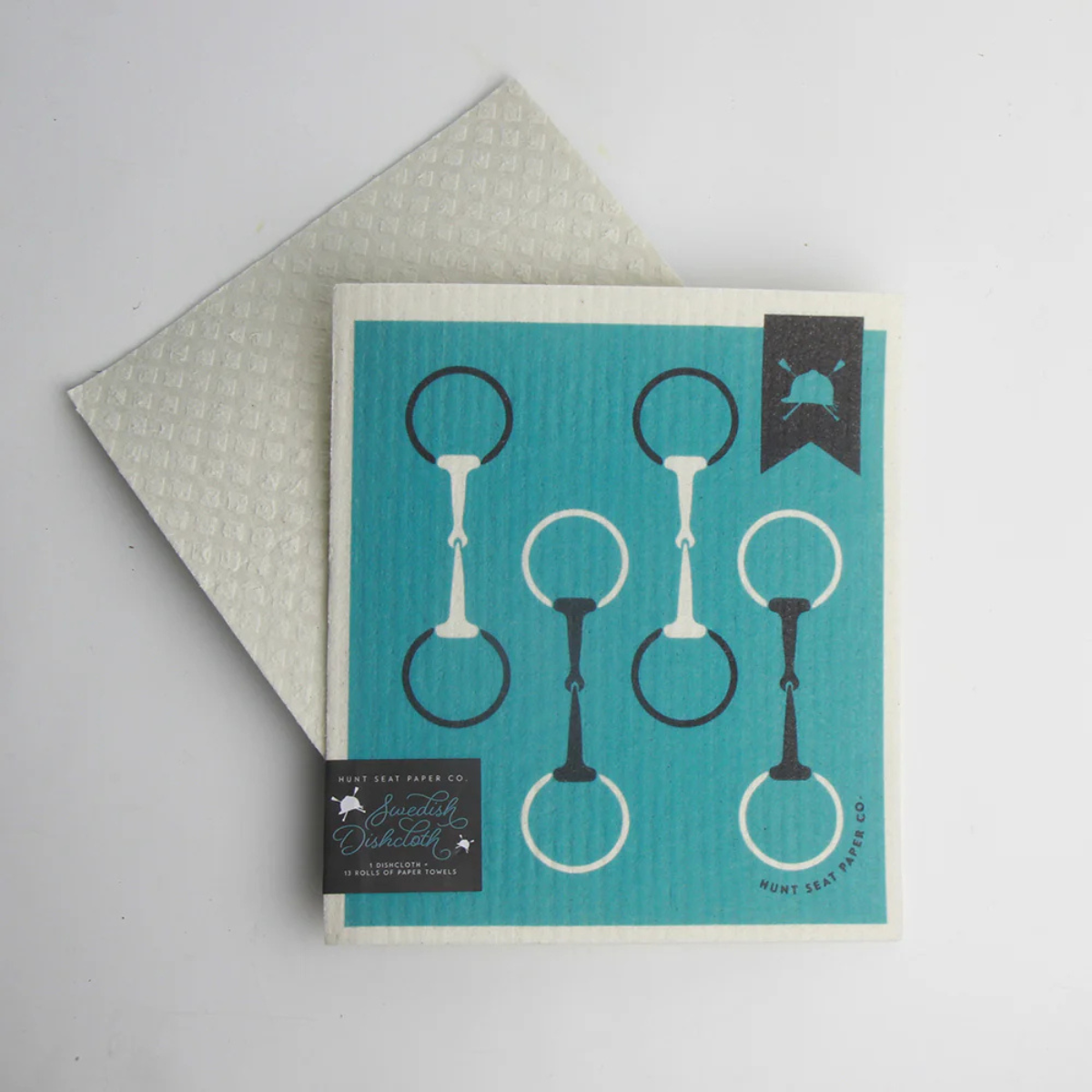Hunt Seat Paper Co. Swedish Dishcloth in Snaffle Bits