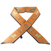 Vintage Horse Twilly Scarf in Royal Orange