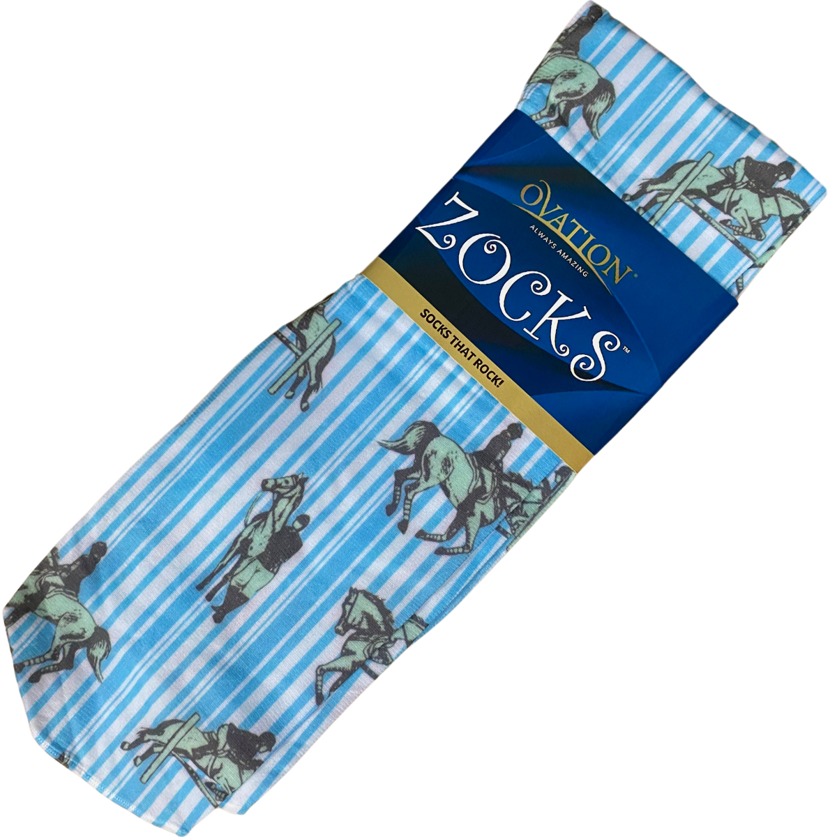 Ovation Zocks Boot Socks in Jumping Horses